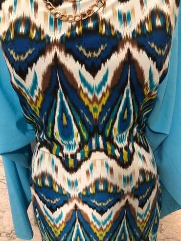 узбекские платья со штанами: Күнүмдүк көйнөк, Жай, Орто модель, Өзбекчө, S — 5