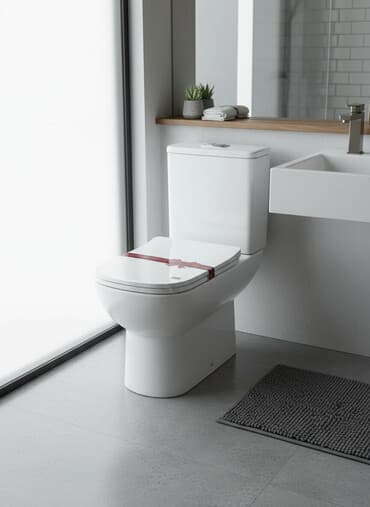 туалет деревянный: Унитаз Напольный, Материал: Фарфор — 1