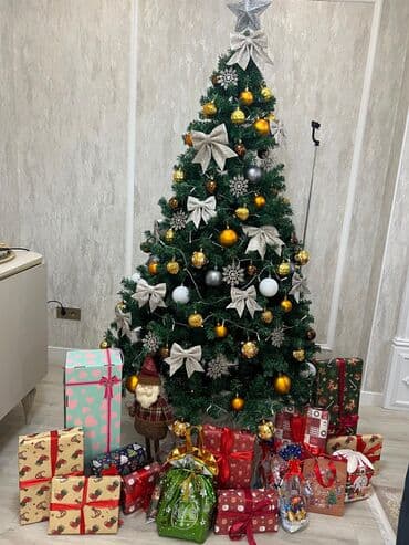 спринклер для полива огорода: Искусственная ёлка 2,1 м с полным набором украшений - Плотная, легко — 5