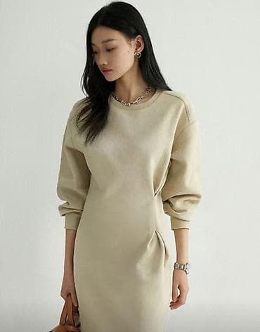 Повседневное платье, Китай, Осень-весна, Длинная модель, Спортивное, XL