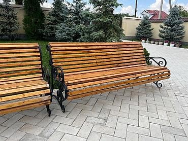 классика одежда: Скамейка Металл, Со спинкой, Без крыши — 5