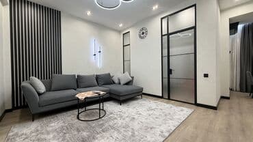 долгосрочная аренда квартир токмок: 2 комнаты, Собственник, Без подселения, С мебелью полностью — 1