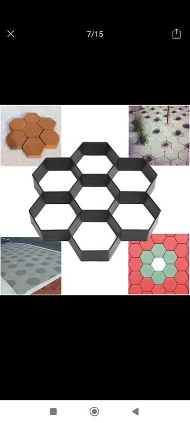 3д слепок: Тротуарная плитка, Другая модель, Для двора, Новый — 9