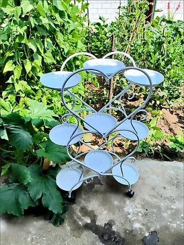 бүт койгуч: Гүлдөр үчүн текче, этажерка, Жаңы, Темир, Акылуу жеткирүү — 5