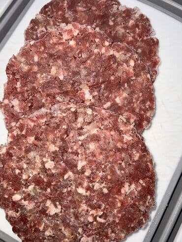 Даяр тамактар, кулинария: Замороженные котлеты для бургеров/шаурмы в листовой разделительной — 2