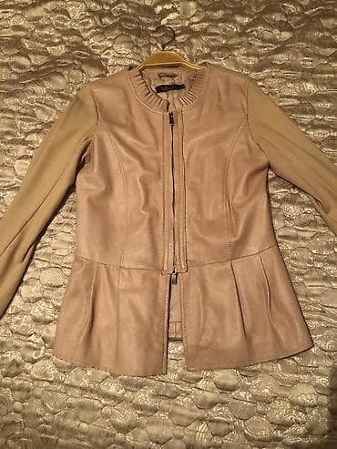 leather jacket: Кожаная куртка, Классическая модель, Натуральная кожа, Приталенная модель, S — 2