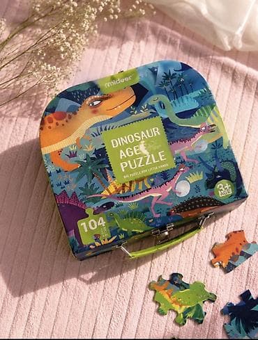 пазыл: Пазл Mideer “Dinosaur Age” — набор для детей с яркой иллюстрацией мира — 1