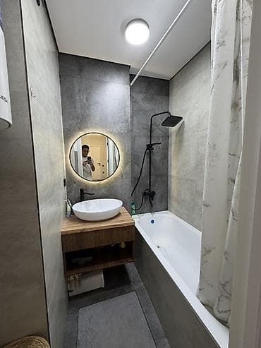 Квартиры: 2 комнаты, 67 м², Пишпек Элитка, 7 этаж, Дизайнерский ремонт — 9
