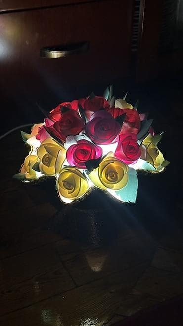 ночник тюльпан: Светильник-букет «Розы» - Декоративный настольный светильник в виде — 3