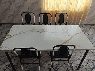 Үй жана бакча: Ашкана үчүн отургуч, Жаңы, Темир, түсү - Кара — 2