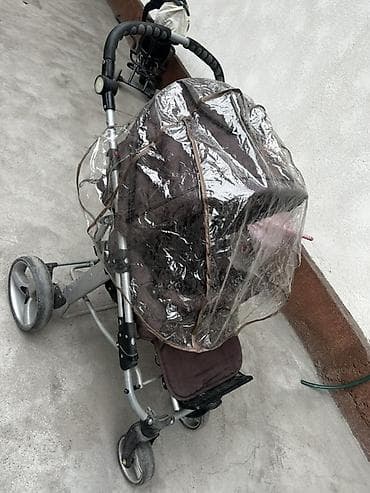 сумка прозрачная в роддом: Прогулочная коляска с дождевиком - Тип: прогулочная коляска с — 2