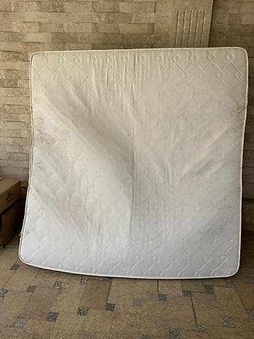 ремонт матрас: Спальный матрас, Б/у, Двуспальный, Кыргызстан, Пружинный, Другой тип, Lina (Лина), Матрасы средней жесткости, Самовывоз — 1