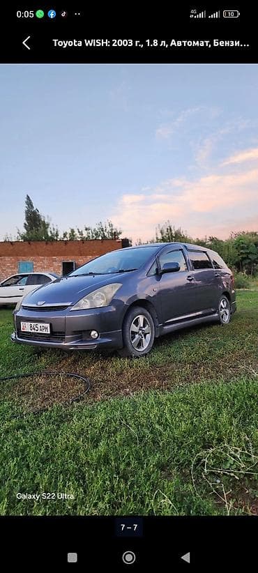 сидения одисей: Toyota WISH: 2003 г., 1.8 л, Автомат, Бензин, Минивэн — 3