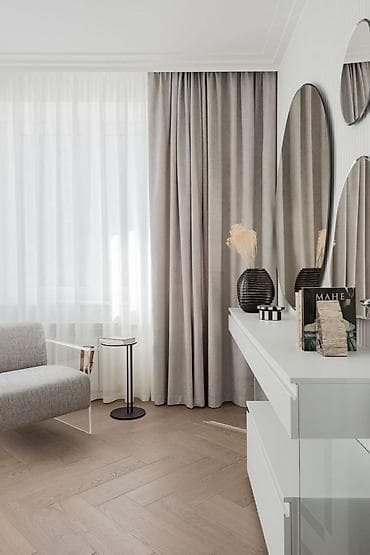 bugatti chiron: Портьеры и тюль в современном стиле - Комплект: плотные портьеры и — 2