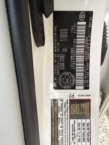 дефлектор в машине: Toyota Camry: 2014 г., Гибрид, Седан — 4