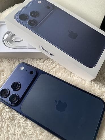 aiphone 5: IPhone 17 Pro Max, Б/у, 512 ГБ, Blue Titanium, Чехол, Коробка, 100 % — 1