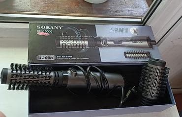 hot: Фен Sokany, Бытовой, Фен-щетка, Поворотный шнур — 1
