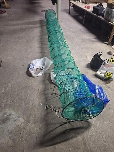 Рыболовная ловушка-садок (кулисная/тоннельная) - Тип: складная