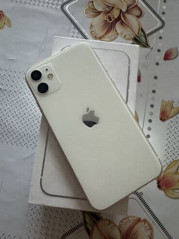 музыкальный микрофон: IPhone 11, Б/у, 128 ГБ, Белый, Коробка — 2