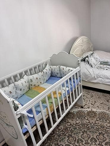 Балдар эмереги: Балдар кроваткасы комплекти менен сатылат 👶🏻 	•	Ак түстөгү сапаттуу — 3