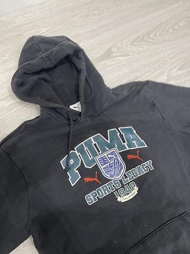 толстовка пума: Спортивный комплект PUMA: худи + брюки - Худи: черное, с капюшоном и — 3