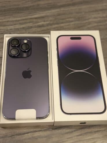 техно пова 5 цена в бишкеке: IPhone 14 Pro, 256 ГБ, Deep Purple, Защитное стекло, Чехол, Кабель, 79 % — 2