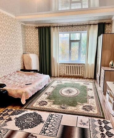 долгосрочная аренда квартира бишкек филармония: Студия, Риэлтор, Без подселения, С мебелью полностью — 1