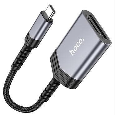 usb тройник: Hoco UA25 2‑in‑1 OTG кардридер USB‑C → SD/TF (microSD) - Интерфейс — 8