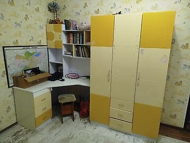 лабубу цена оригинал: Детский модульный комплект мебели: угловой письменный стол + стеллаж с — 5