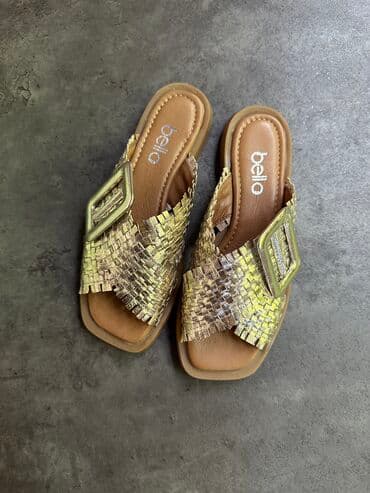 турецкая женская обувь больших размеров: Удобные, красивые тапочки из натуральной кожи. Производство Турция — 1