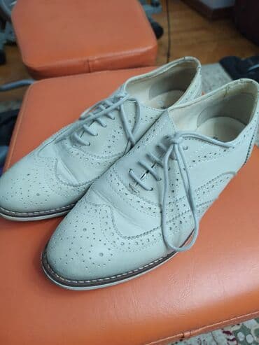 боти: Мужские туфли, 37, Б/у, цвет - Бежевый, Самовывоз — 4