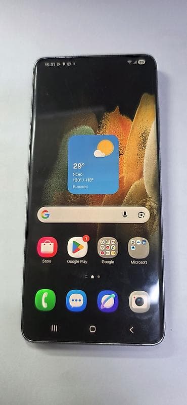 sm p601: Samsung Galaxy S21 Ultra 5G, Б/у, 256 ГБ, цвет - Серый, 2 SIM — 1