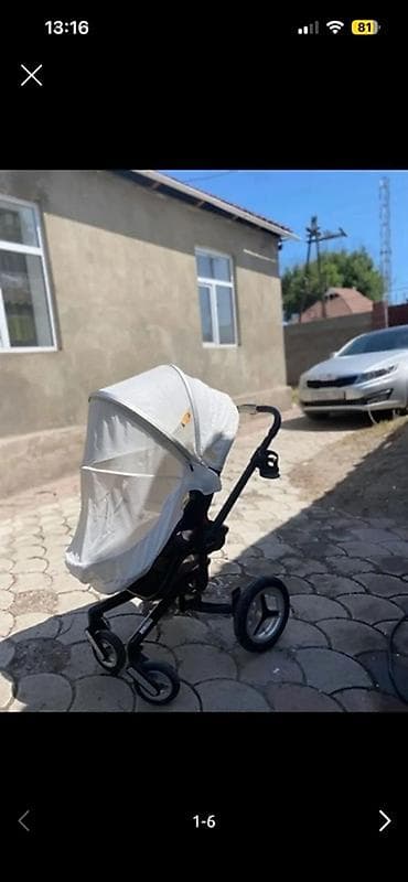 Коляски: Коляска, Другой бренд, цвет - Черный, Б/у, Самовывоз, Платная доставка — 2