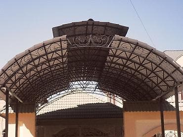 цены на навесы из поликарбоната: Навес, Арочный, Металл, Поликарбонат, Установка — 3