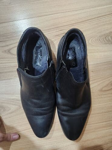 Мужская обувь: Мужские демисезонные полуботинки NORD - Цвет: черный - Материал — 4