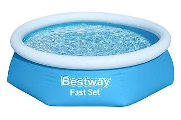 Бассейны: Надувной каркасный бассейн Bestway Fast Set - Тип: круглый надувной — 4