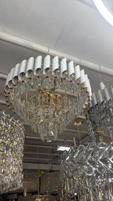 дешевые люстры оптом: Люстра диаметр 60 см на 10 ламп в зал холл кухня коридор высота — 2