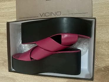 ош обув: VICINO Exclusive — женские шлёпанцы на высокой платформе оригинал - — 6