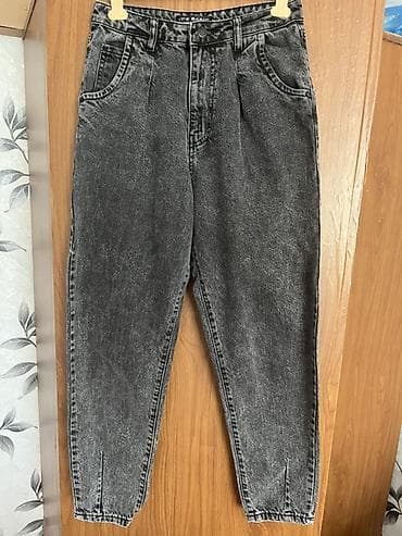 кроп: Джинсы IT’S BASIC, деним, турция Особенности: - высокая посадка - — 2