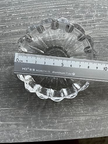 стекляный: Стекляные( хрустальные?) розетки для варенья, 6 штук-350 сом — 3