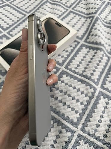 Техника жана электроника: IPhone 15 Pro Max, Колдонулган, 256 ГБ, Natural Titanium, Коргоочу айнек, Каптама, Куту, 79 % — 3