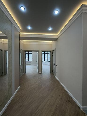 Батирлер: 3 бөлмө, 90 м², Асанбай мкр Элитка, 12 кабат, Евро оңдоо — 10