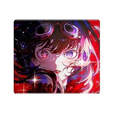 e ink: Премиальный стеклянный коврик ATK Tempered Glass Mouse Pad — Crimson — 1
