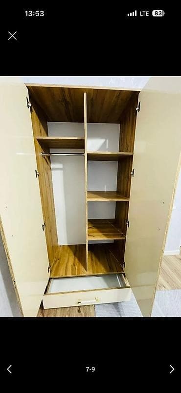 Үй жана бакча: Шифоньерлер, кийидер үчүн шкафтар, Жаңы, Түз, ЛДСП — 6