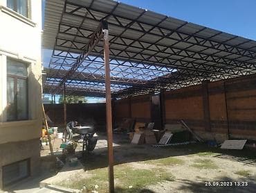 охрана сторож: Навес, Арочный, Металл, Поликарбонат, Установка — 7