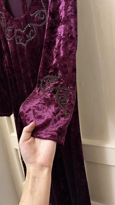 бархатные пиджаки женские: Вечерний комплект из велюра цвета спелой сливы. РУЧНАЯ РАБОТА Состав — 3