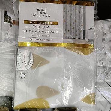 Шторы для душа - Naonao Metallic PEVA Shower Curtain Материал lalafo.kg да Шторы для душа - Naonao Metallic PEVA Shower Curtain Материал