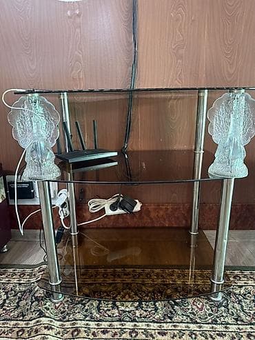 тумбочка стоматологическая: Тумба и подставка для телевизора, Б/у, Напольная, Стекло, Самовывоз — 1