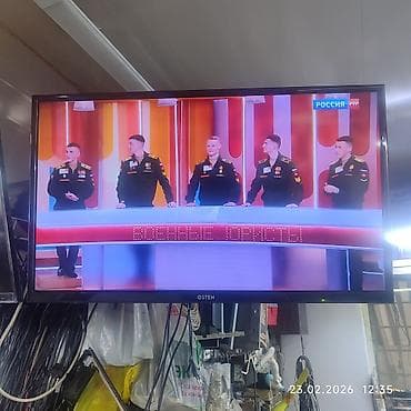 google tv: LED-телевизор OSTEN, диагональ 32 дюймов черная тонкая рамка — 1