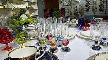 горные камни: Набор бокалов и стаканов из цветного хрусталя - Коллекция — 4